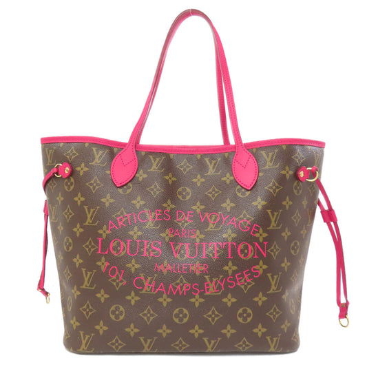 LOUIS VUITTON Tote Bag M40940 Monogram canvas Brown Neverfull MM Ikat Flower Women