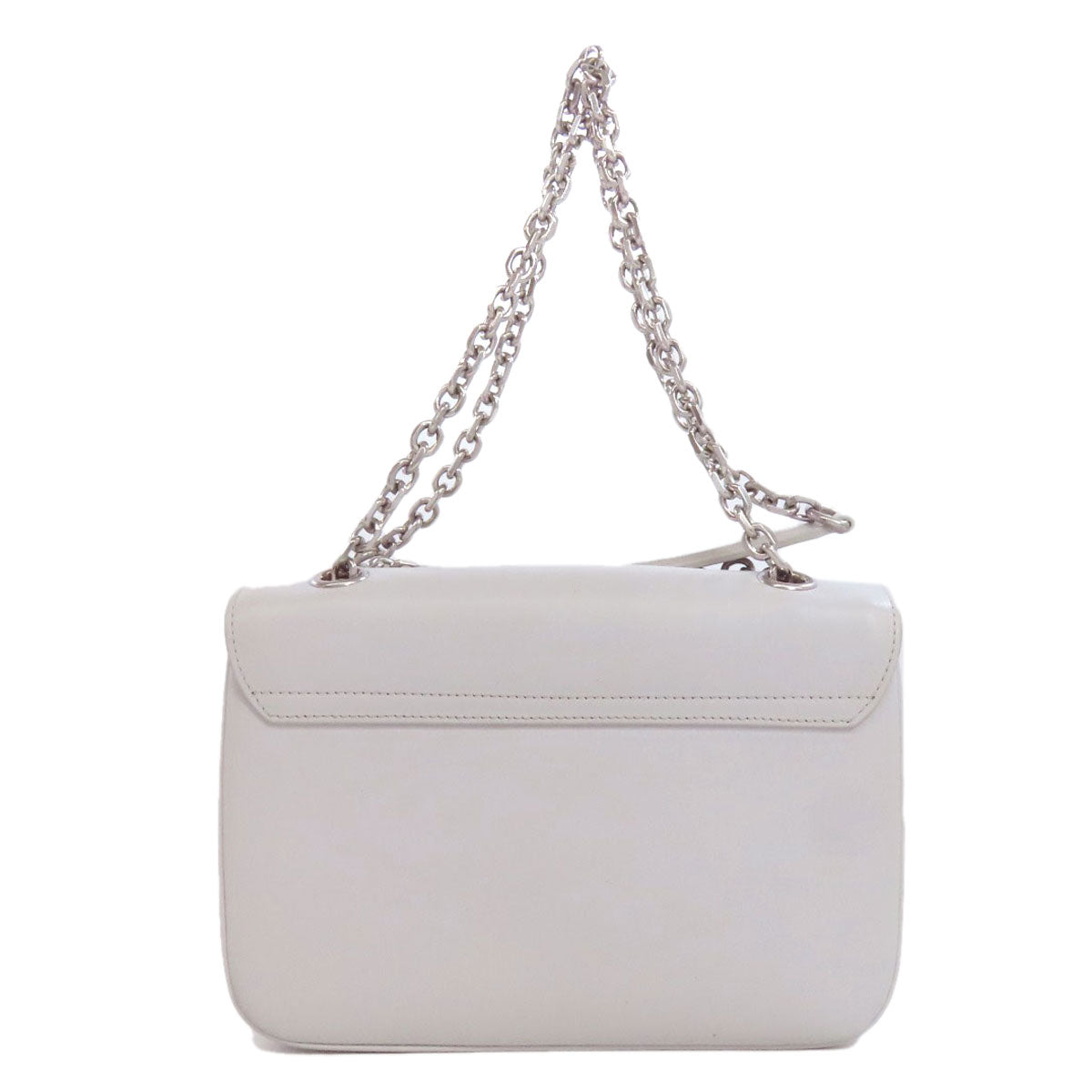 CELINE Shoulder Bag leather gray CMetal Women
