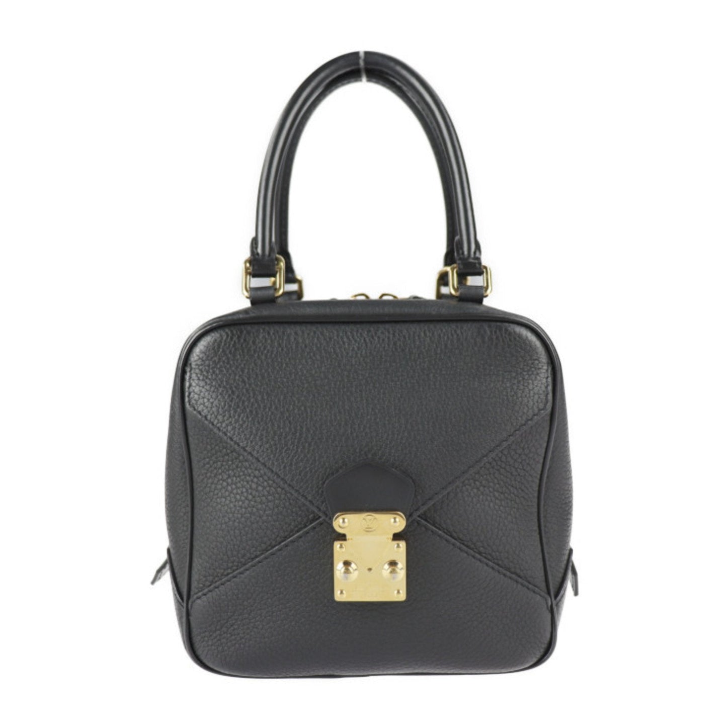Louis Vuitton Black Leather Square bag handbag bag