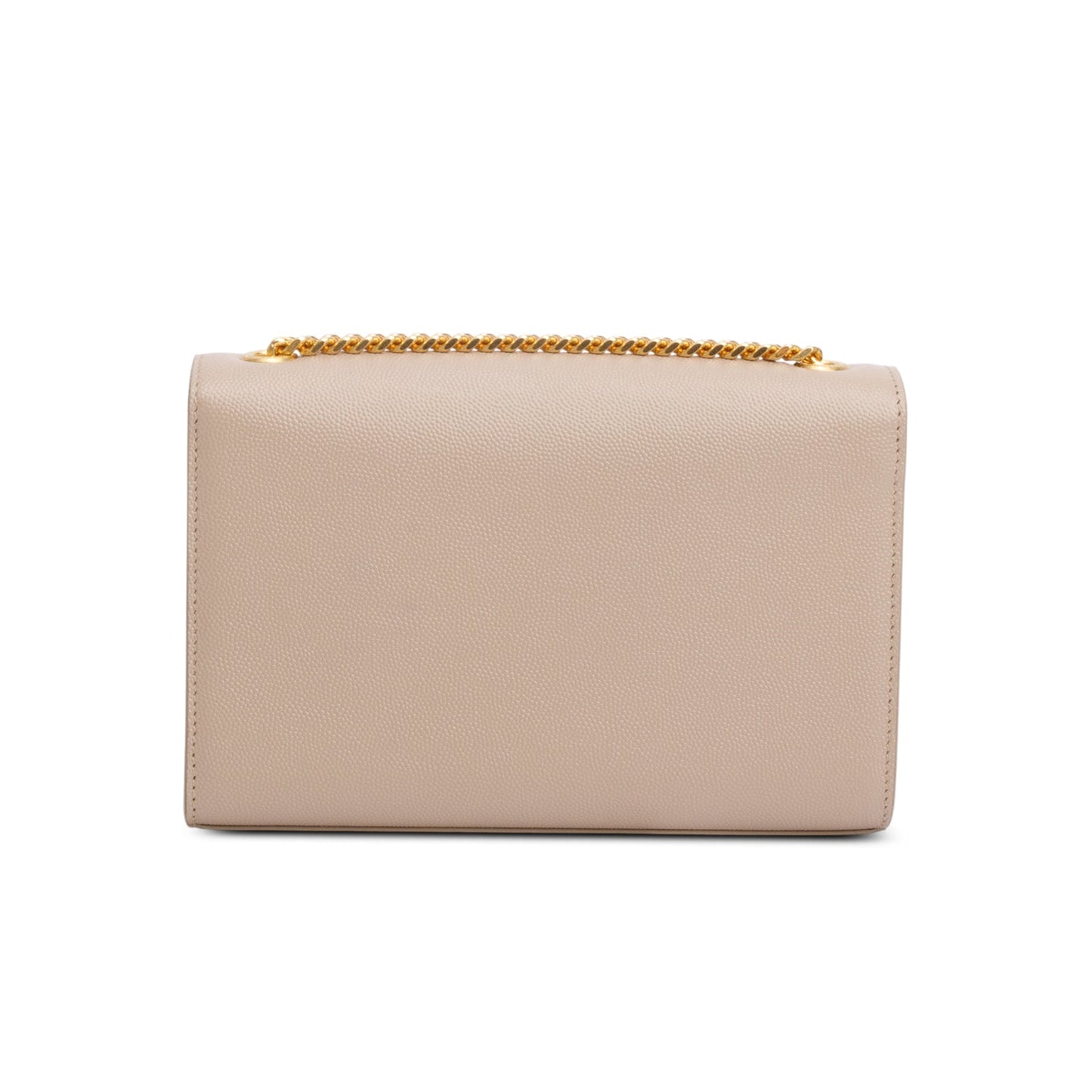 Saint Laurent 2022 Beige Grain De Poudre Small Monogram Kate Satchel