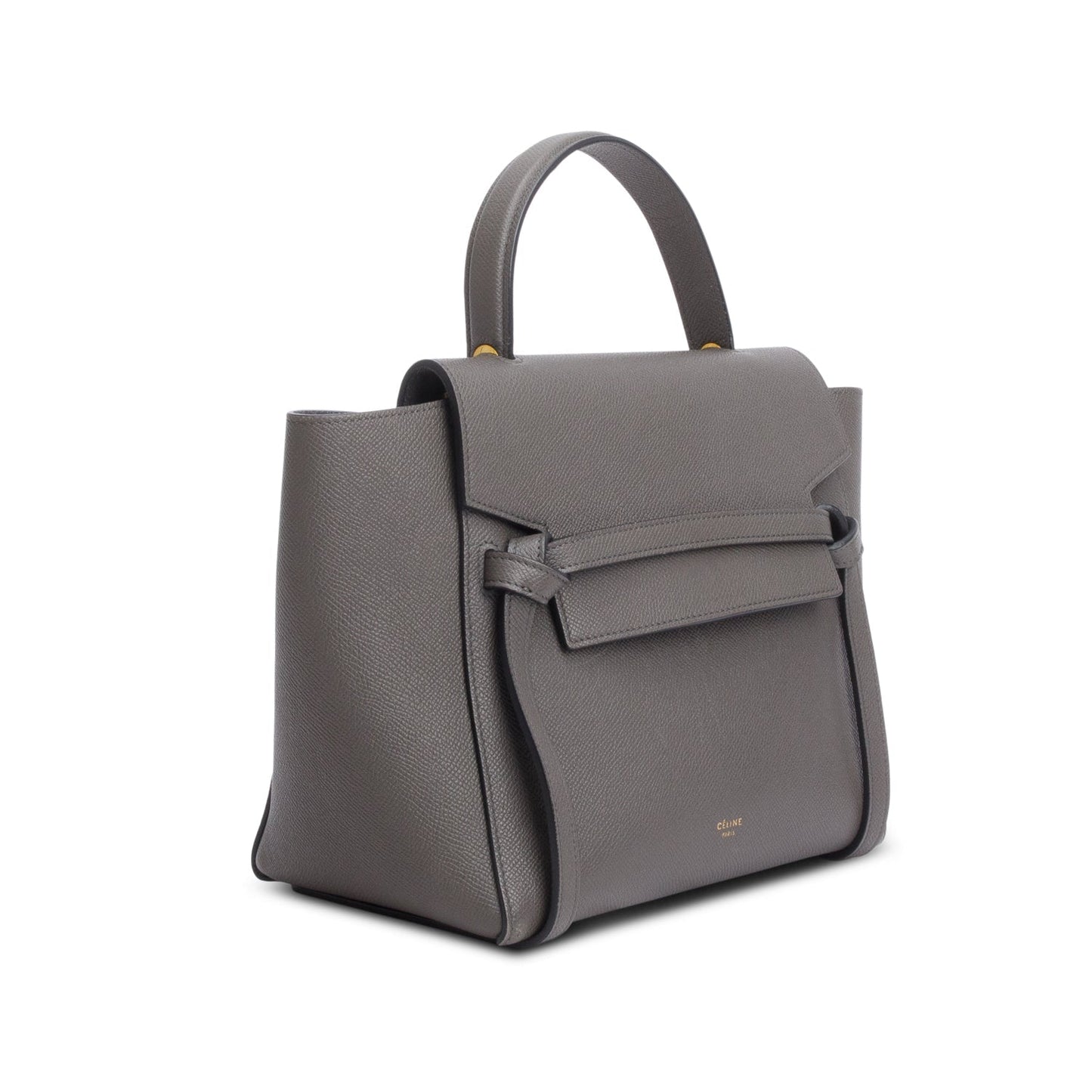 Celine Grey Grained Calfskin Micro Belt Bag