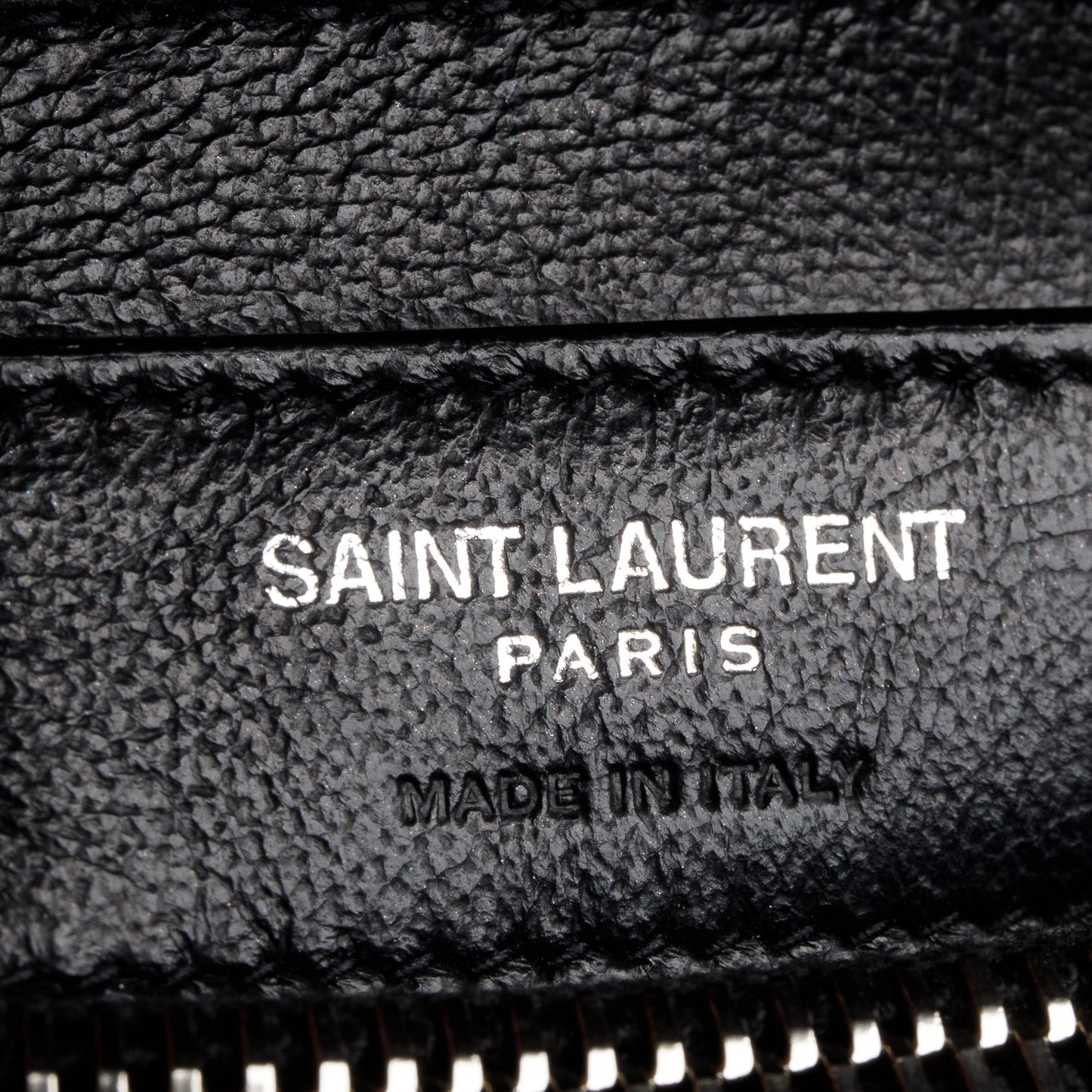 Saint Laurent 2021 Black Y Chevron Leather Small LouLou Shoulder Bag