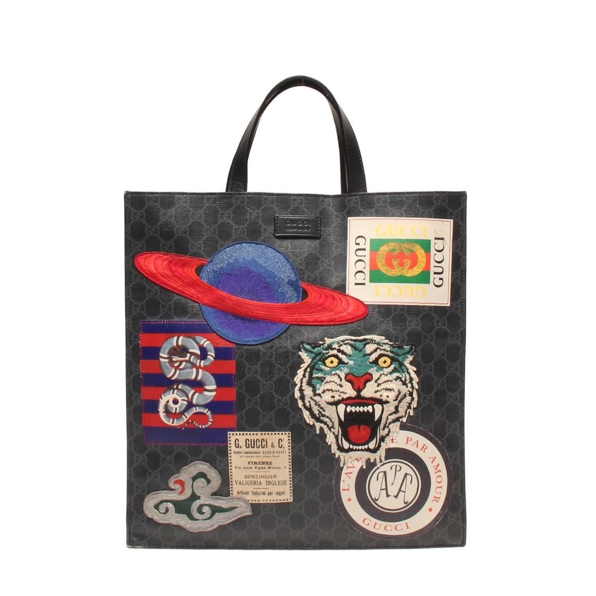 Gucci Borsa Courrier notte GG Supreme Nero Tela ITMW8BEU7V80