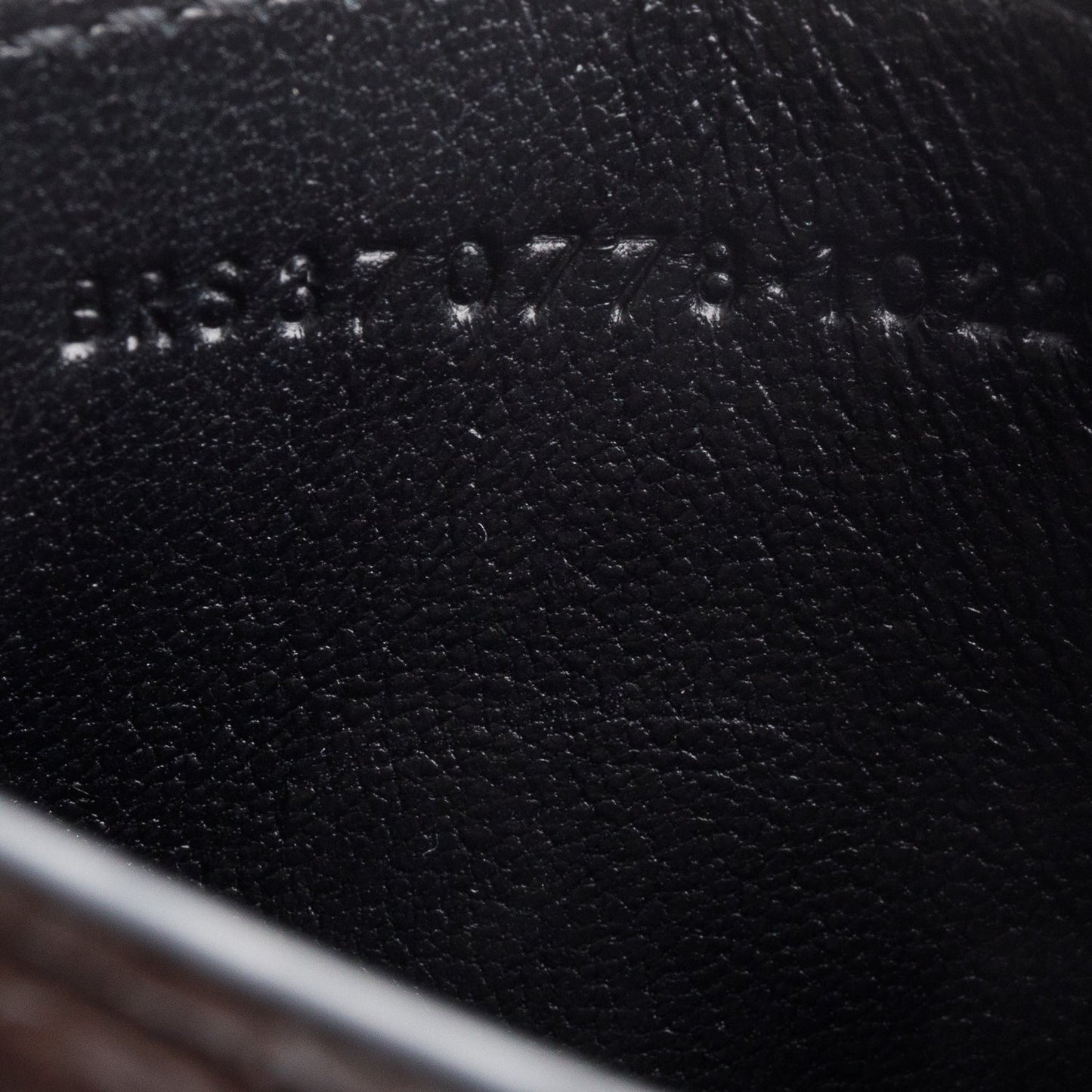Saint Laurent Crocodile Embossed Leather Cassandre Card Holder