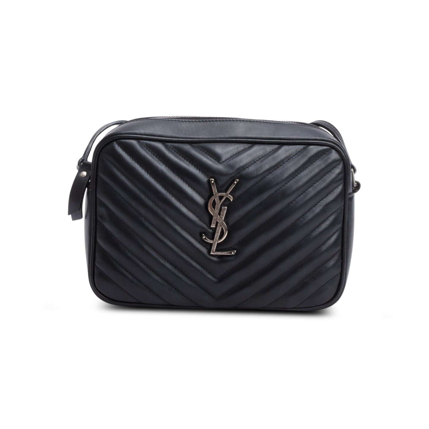 Saint Laurent 2020 Black Quilted Leather Lou Camera Bag