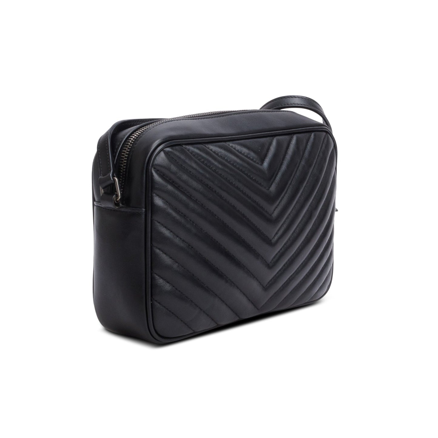 Saint Laurent 2020 Black Quilted Leather Lou Camera Bag