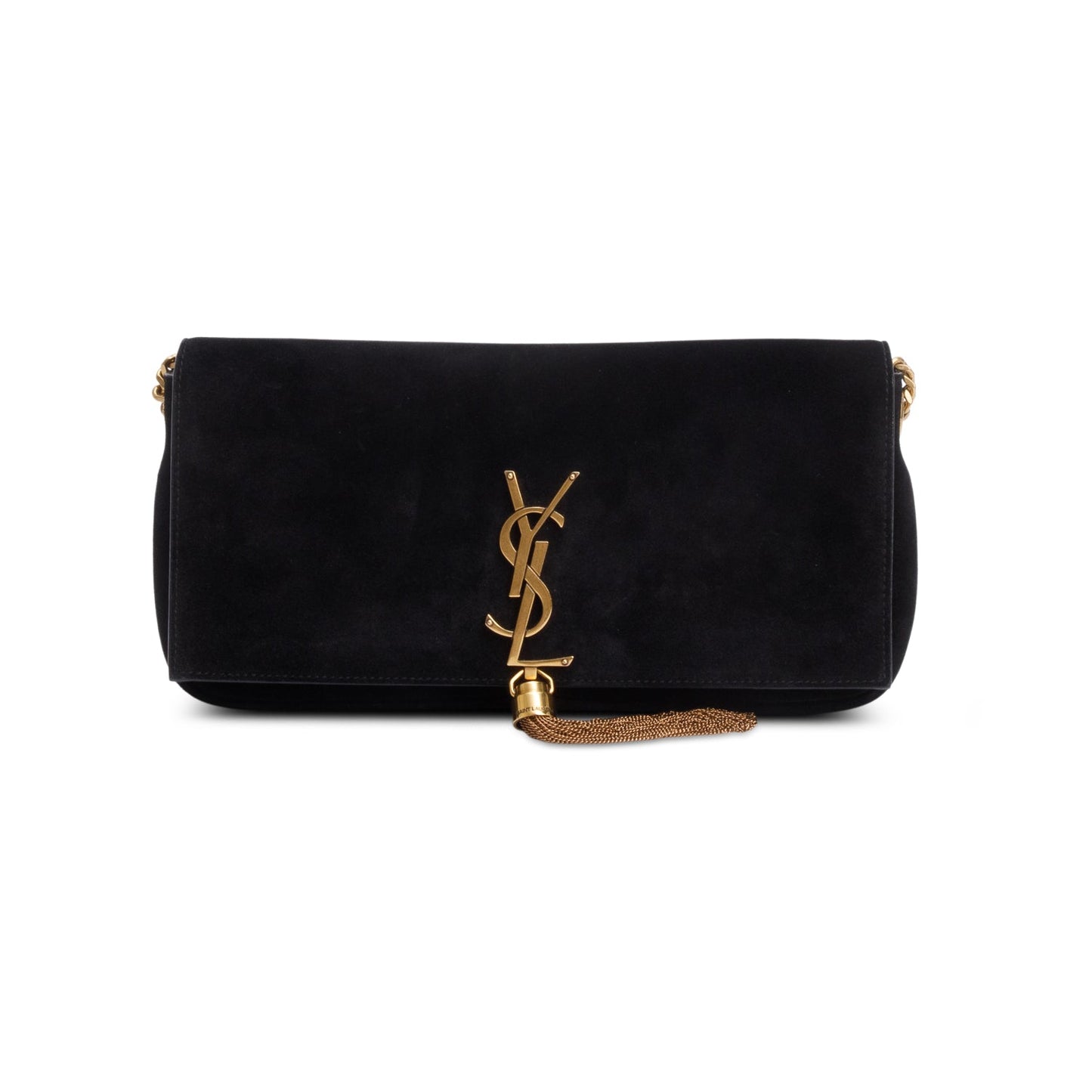 Saint Laurent 2020 Black Suede Kate Tassel 99 Baguette Bag