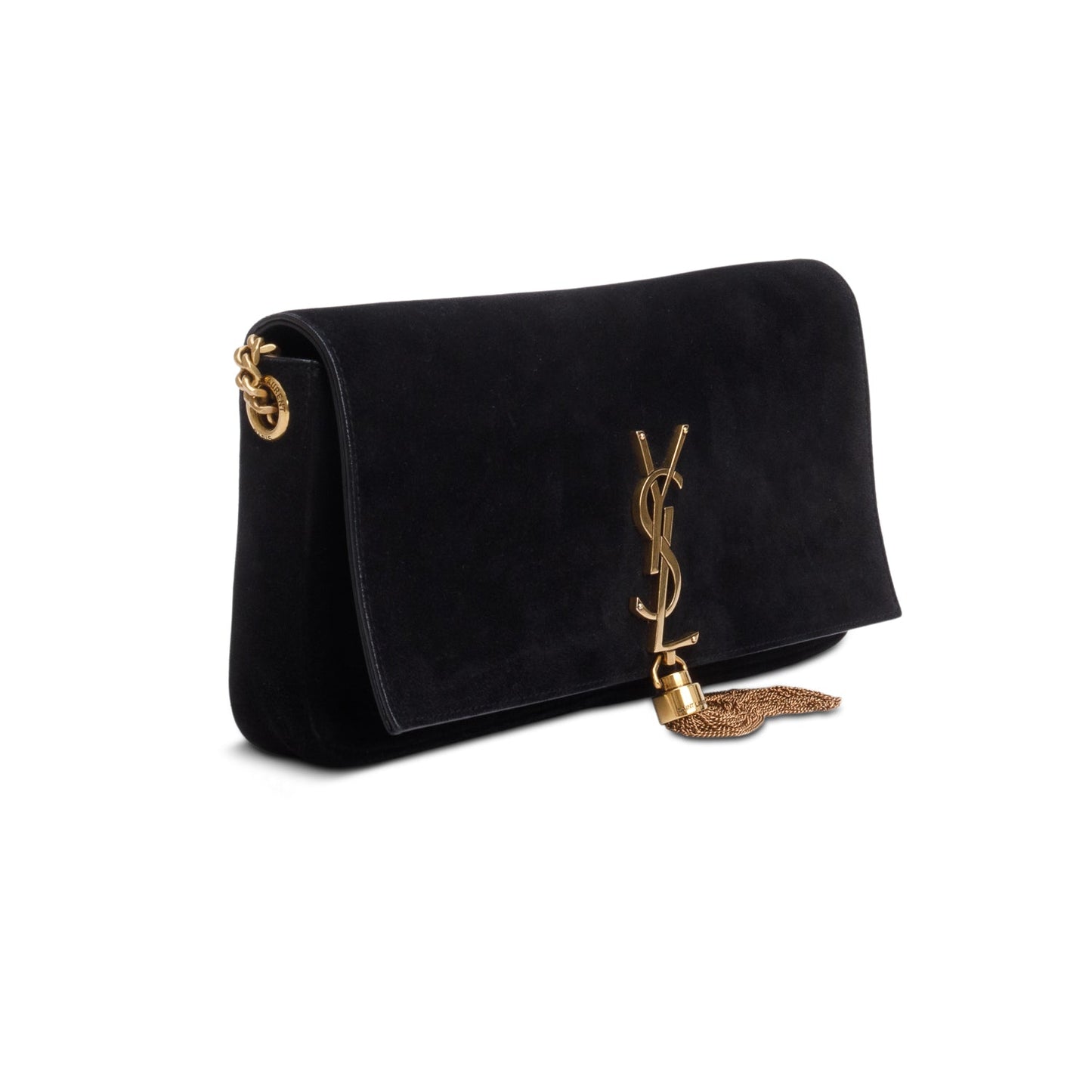 Saint Laurent 2020 Black Suede Kate Tassel 99 Baguette Bag