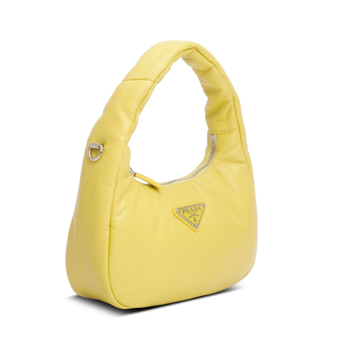 Prada Yellow Nappa Soft Padded Mini Bag