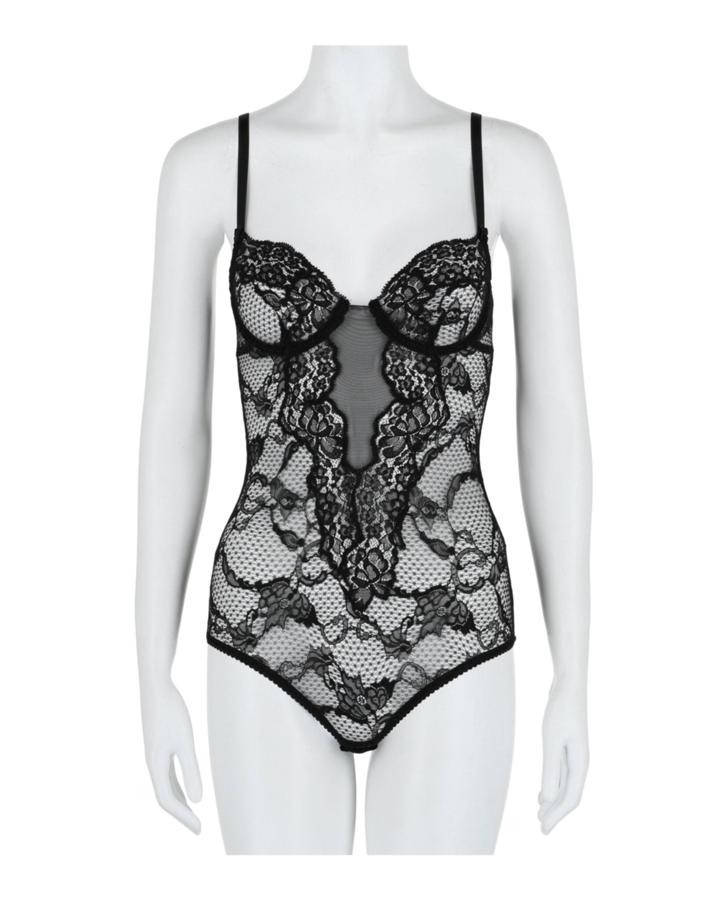 Gucci Womens Lace Bodysuit
