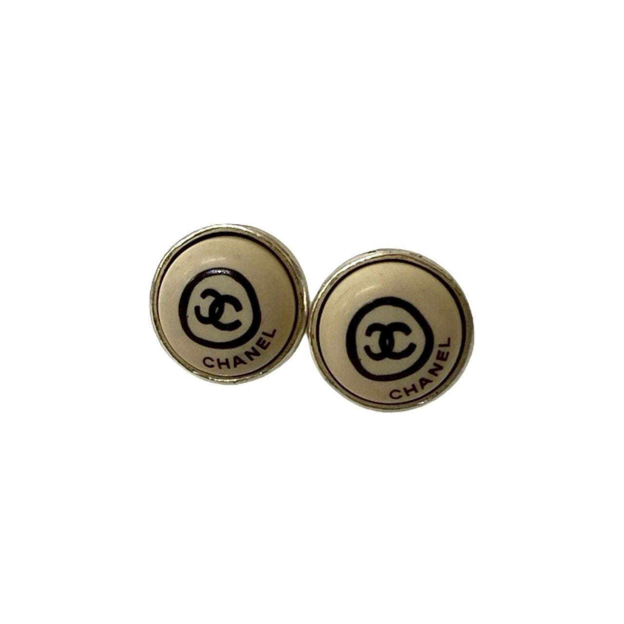 CHANEL Pierce alloy Silver