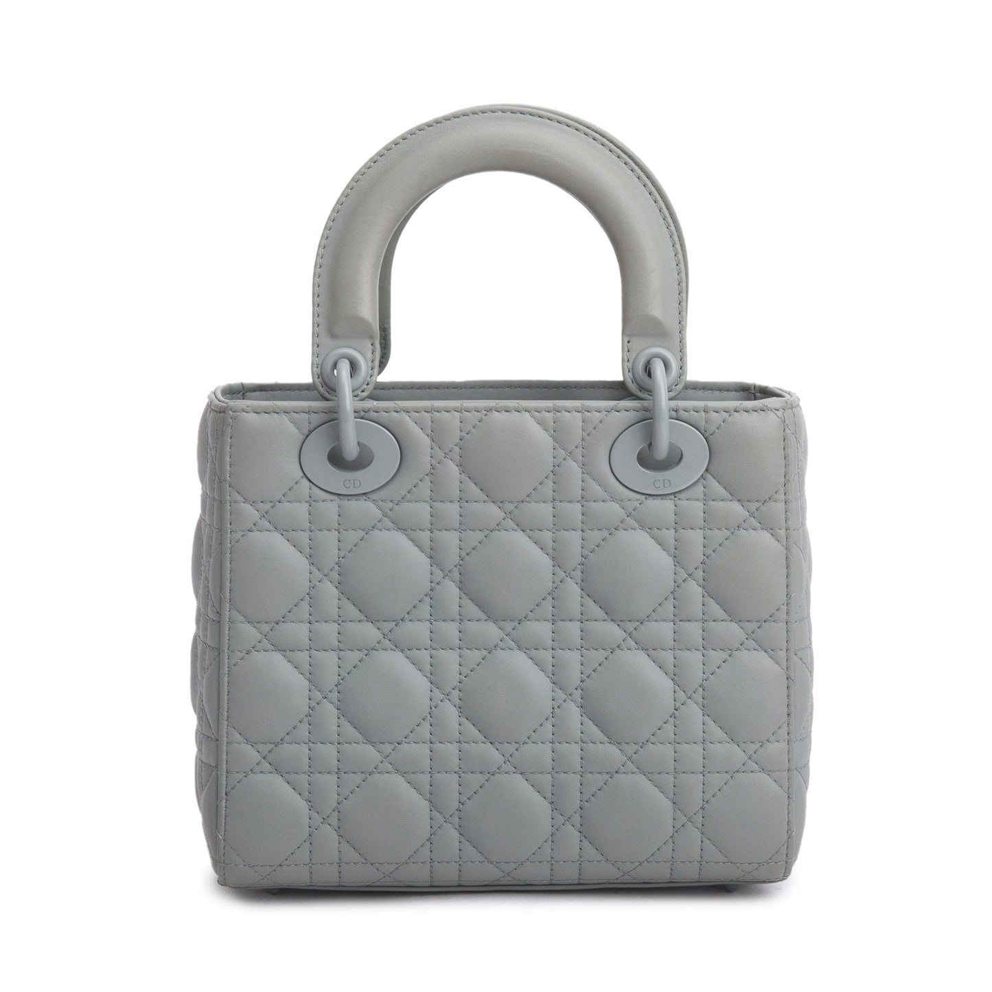 Christian Dior 2020 Gray Ultra Matte Calfskin Cannage Small My ABCDior Lady Dior