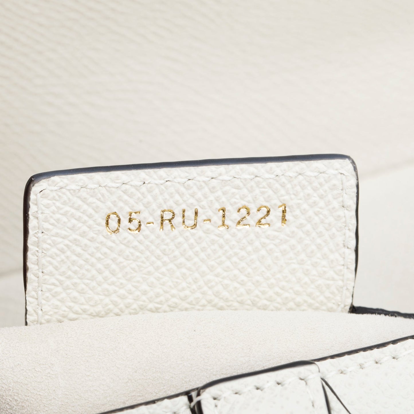 Christian Dior 2021 Cream Grained Calfskin Saddle Bag