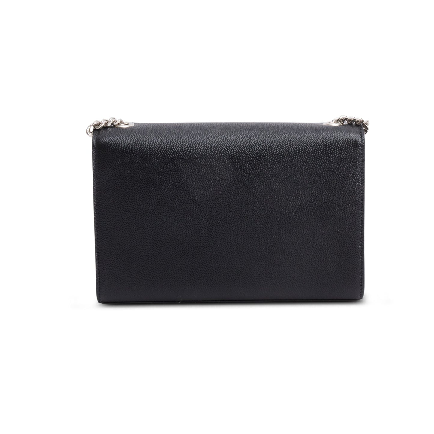 Saint Laurent 2023 Black Grain De Poudre Small Monogram Kate Satchel