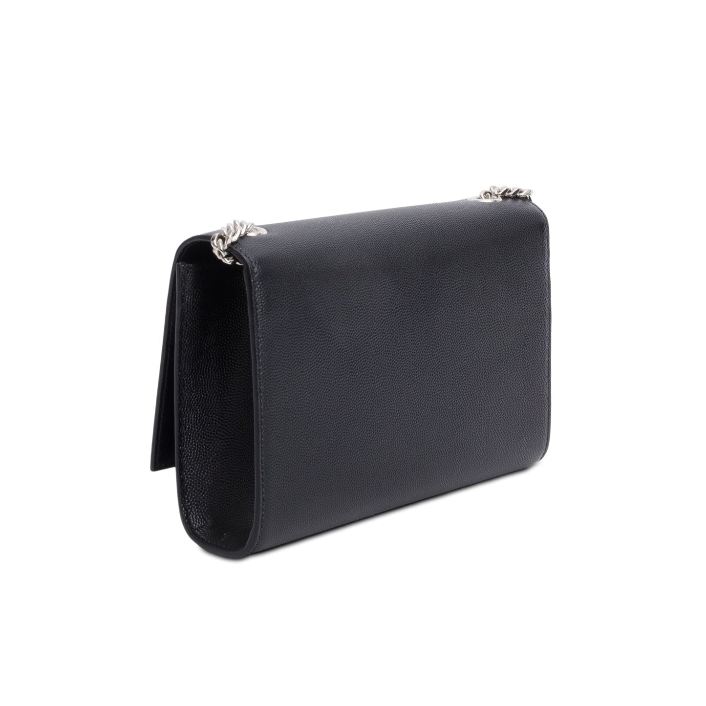 Saint Laurent 2023 Black Grain De Poudre Small Monogram Kate Satchel