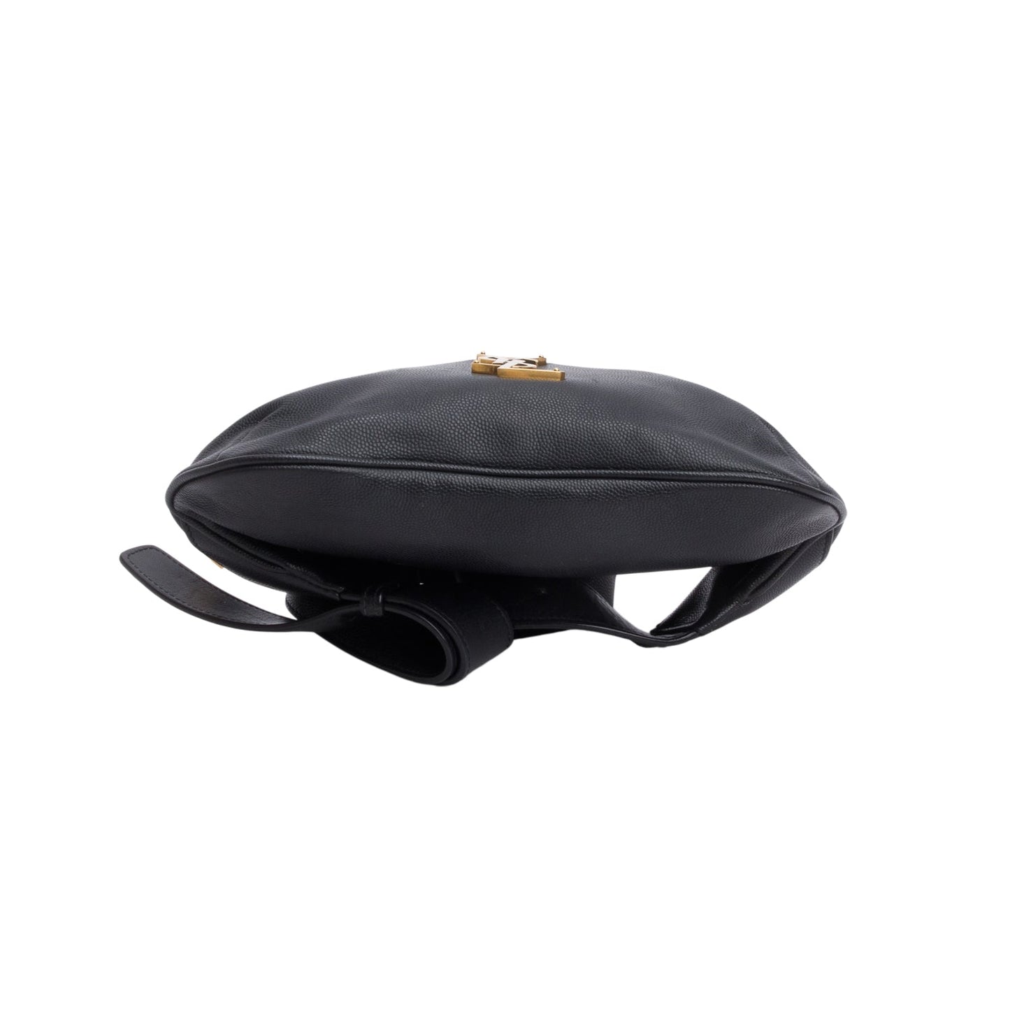 Saint Laurent 2023 Black Calfskin Monogram Belt Bag