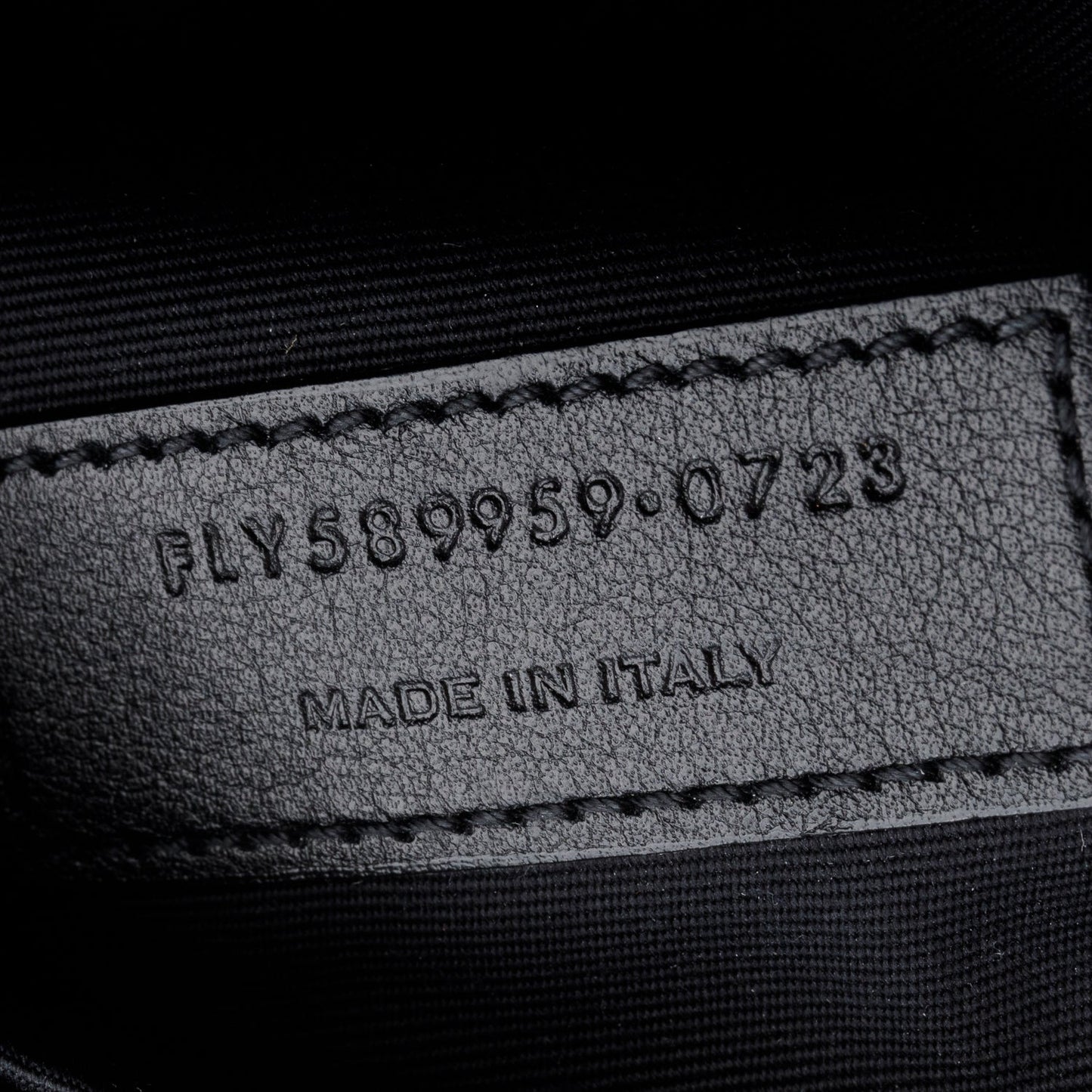 Saint Laurent 2023 Black Calfskin Monogram Belt Bag