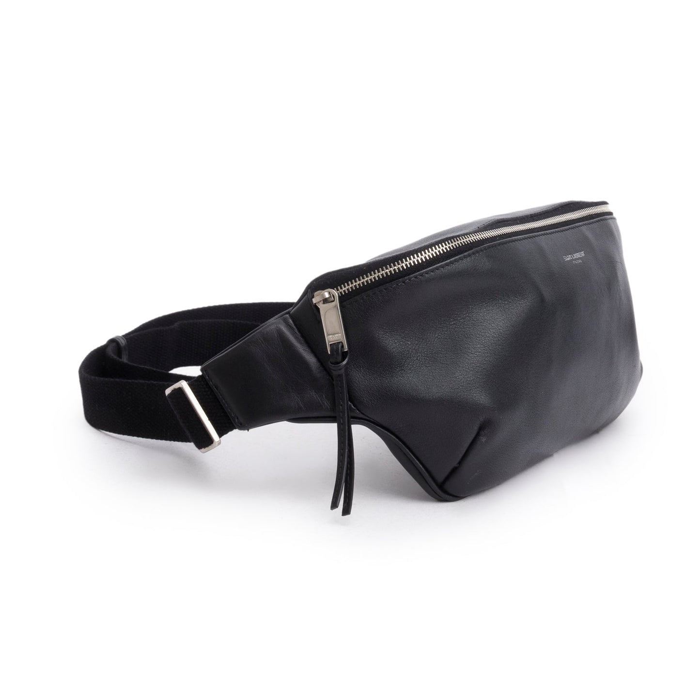 Saint Laurent Black Marsupio Calfskin Belt Bag