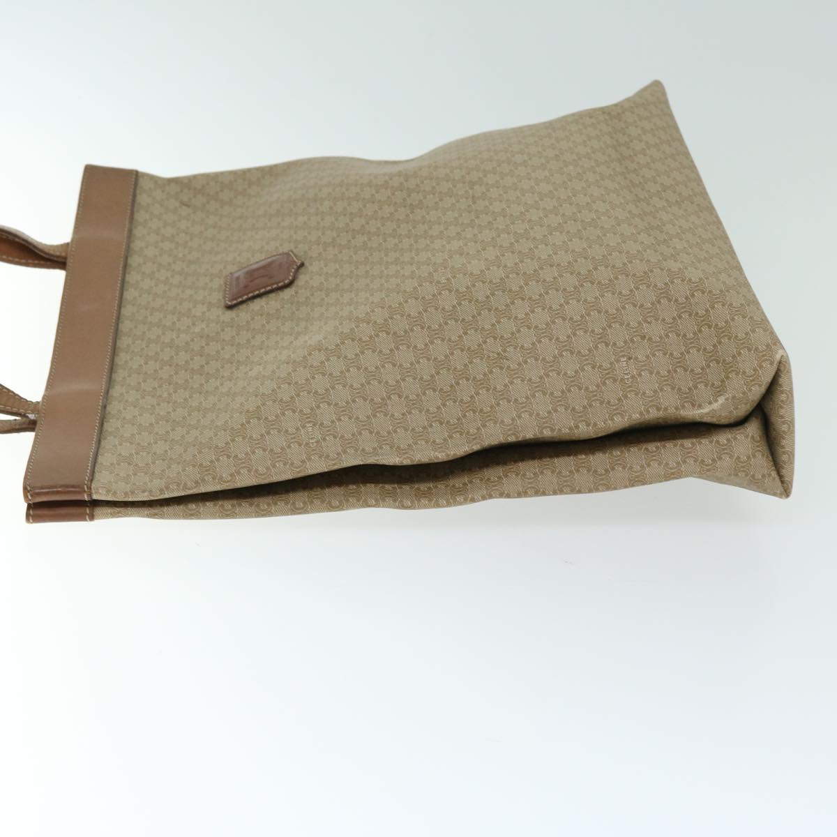 Luxury CELINE Macadam Canvas Tote Bag Beige  66821