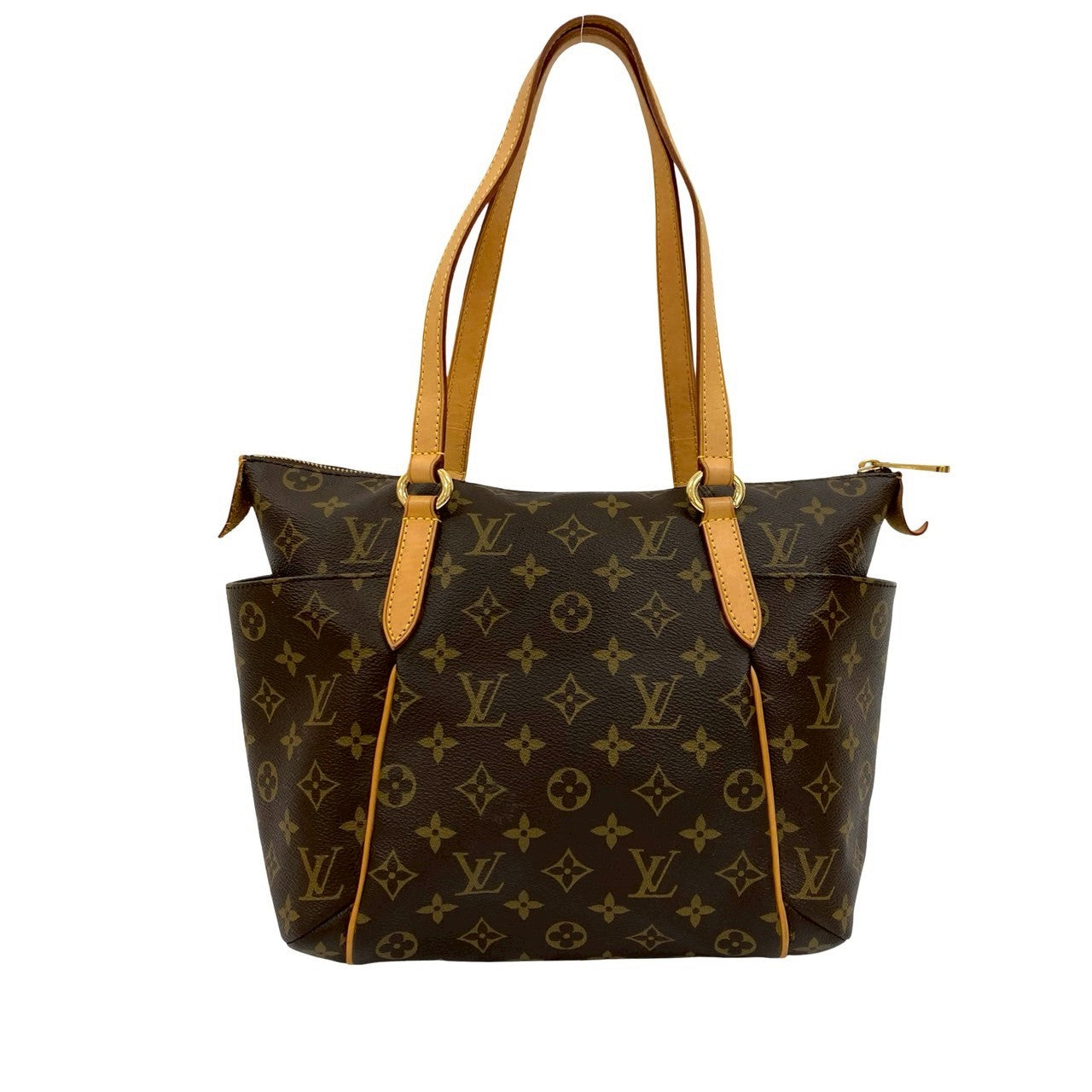 LOUIS VUITTON Tote Bag leather Brown Monogram Totally PM