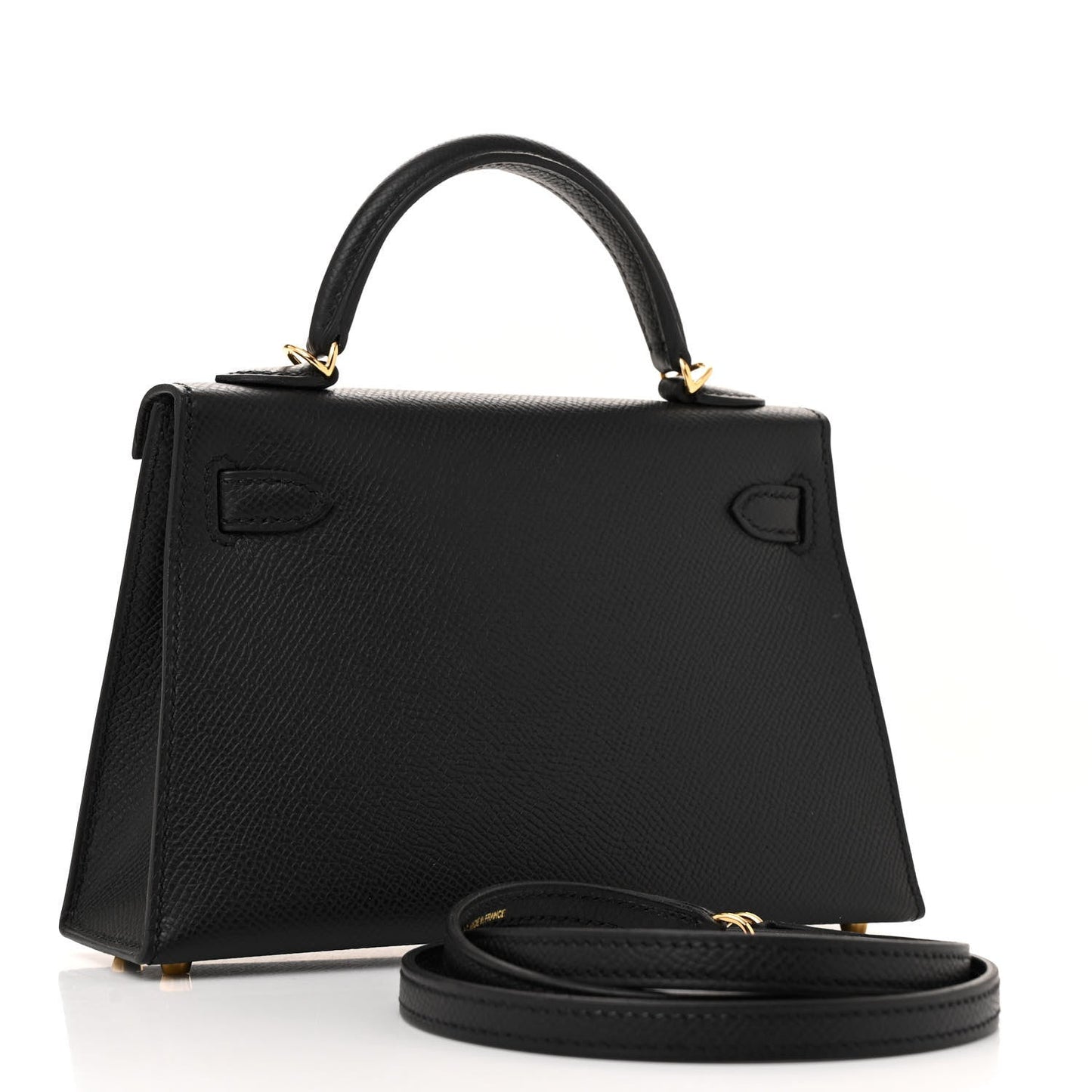 Hermes Epsom Mini Kelly Sellier 20 Black