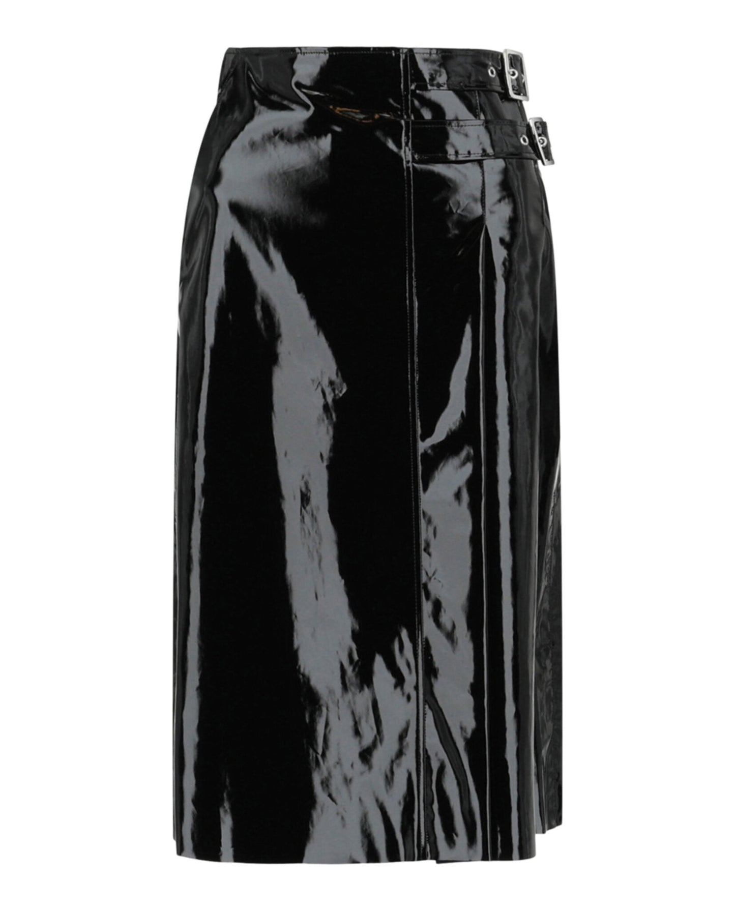 Gucci Womens Vinyl Effect Skirt