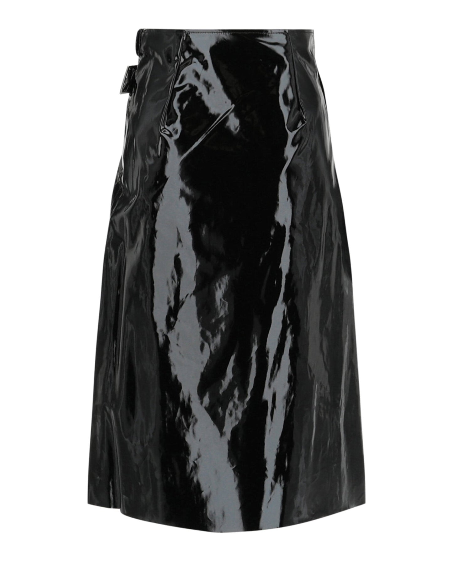 Gucci Womens Vinyl Effect Skirt
