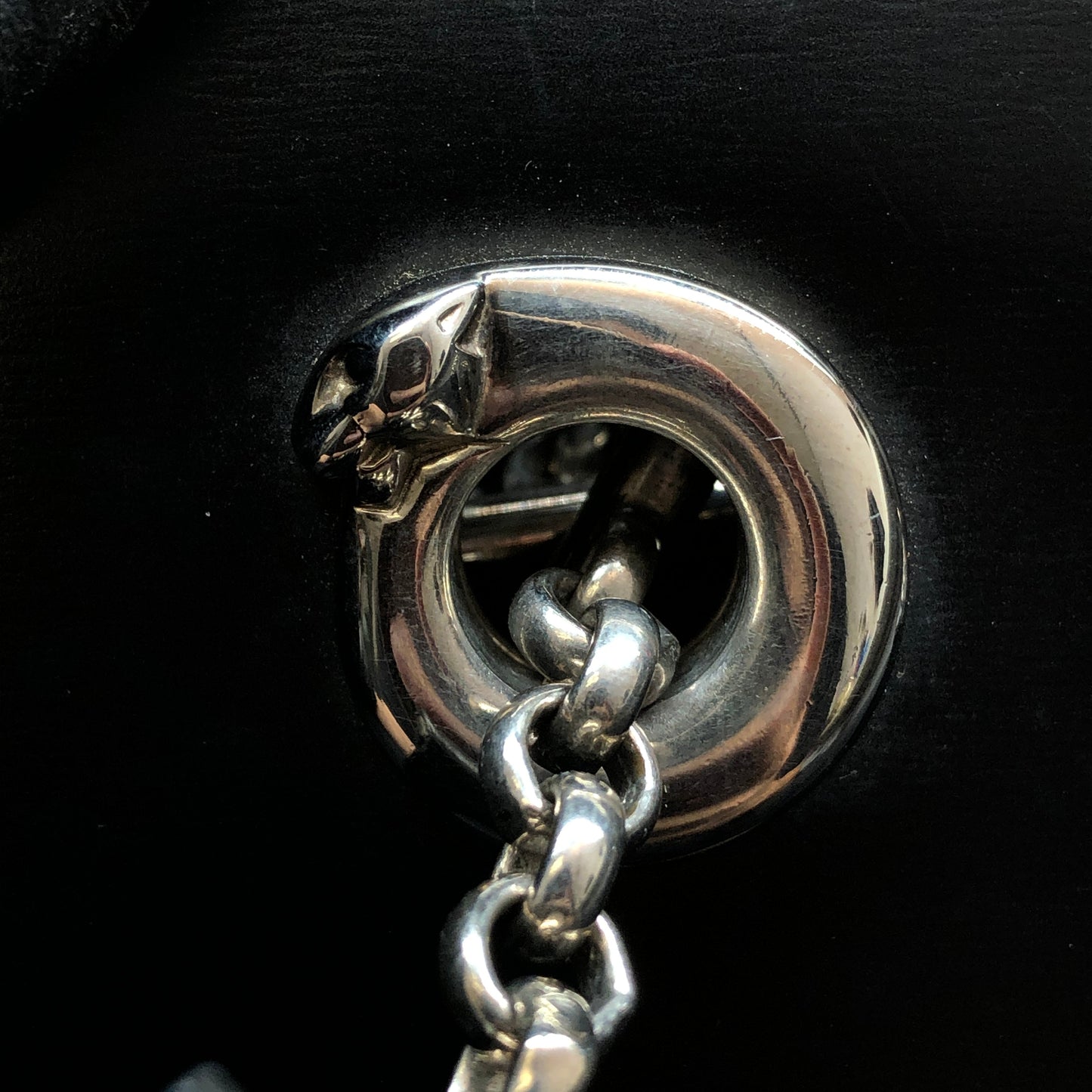Cartier Black Smooth Leather Vertical Shoulder Tote Bag