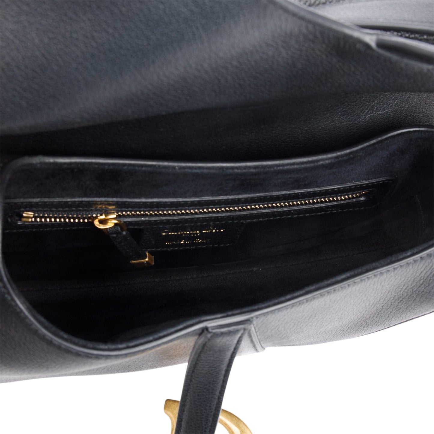 Christian Dior 2023 Black Calfskin Saddle Bag