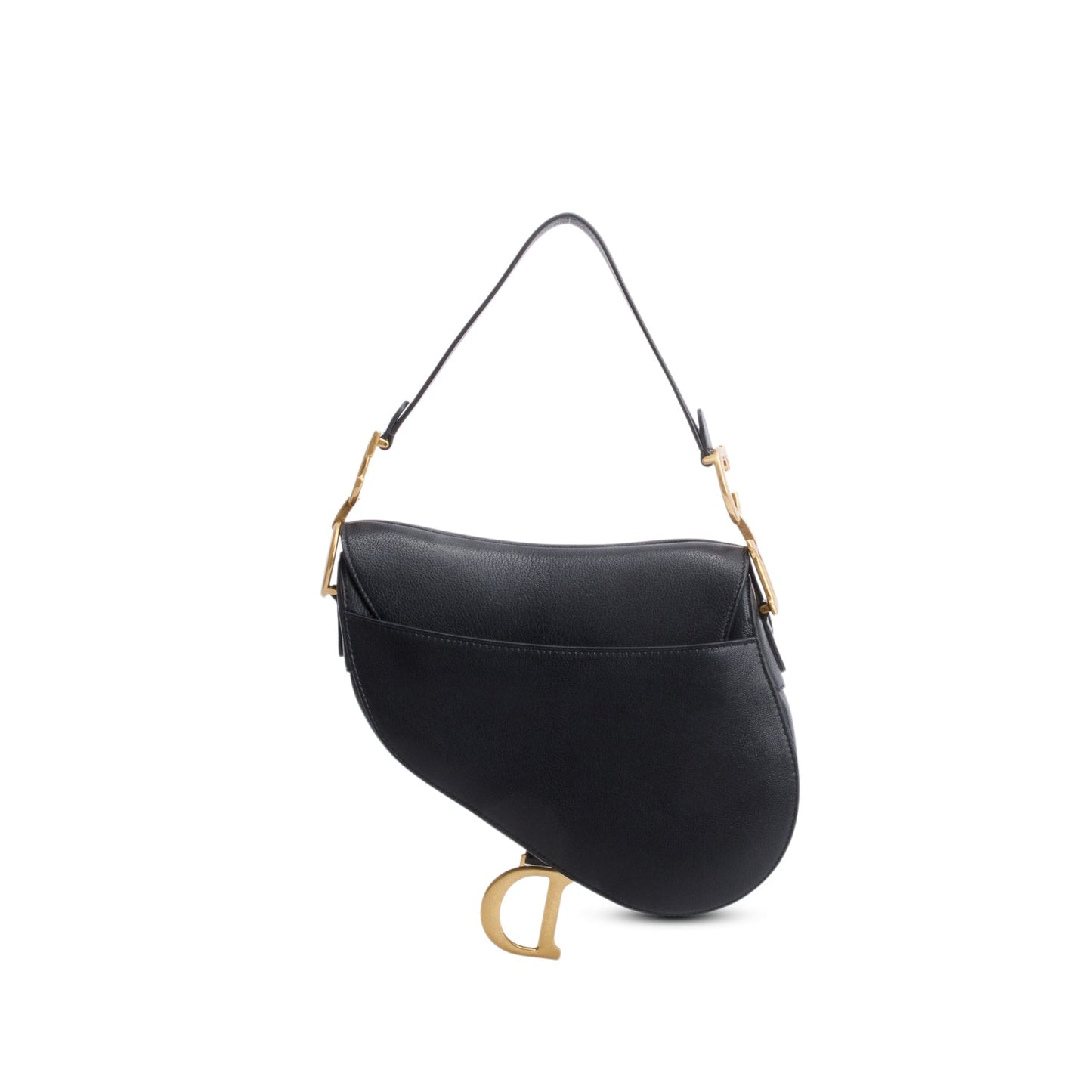 Christian Dior 2023 Black Calfskin Saddle Bag