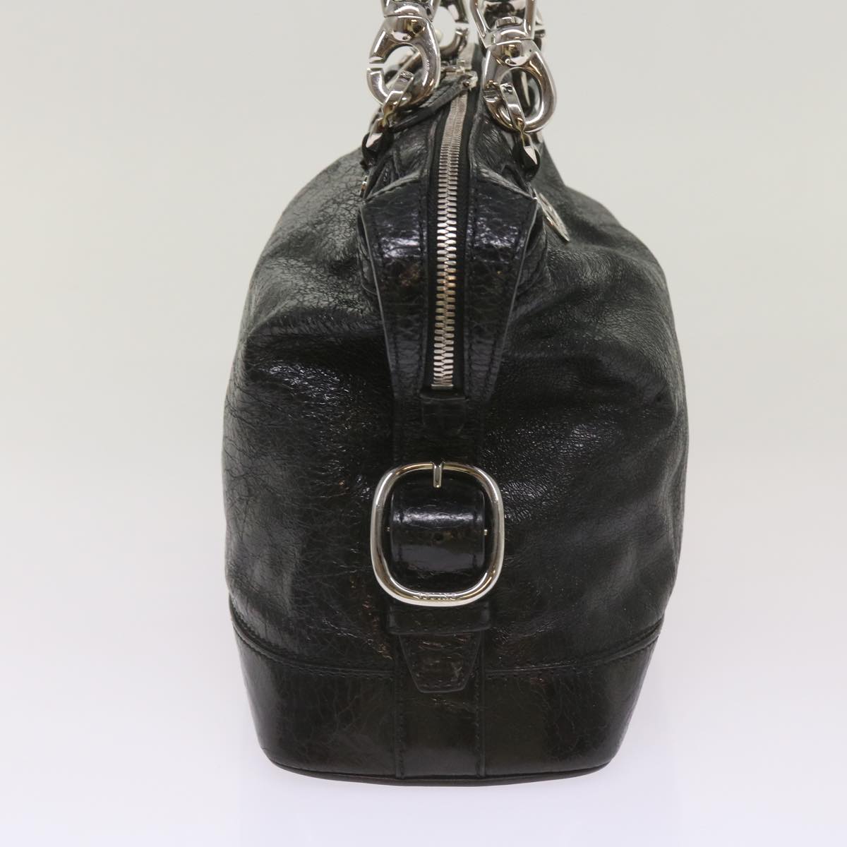 Luxury CELINE Hand Bag Leather Black  67072
