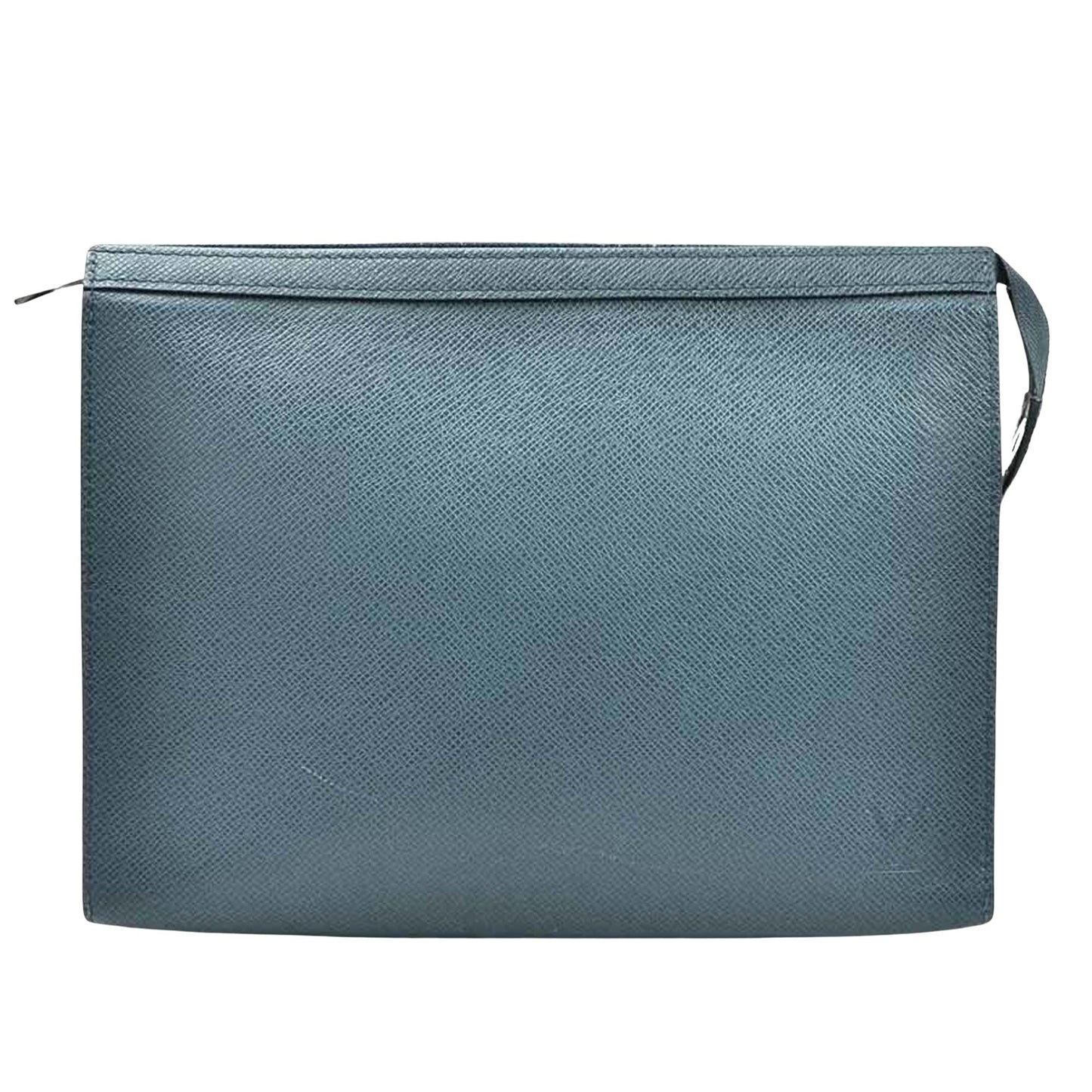 Louis Vuitton Blue Leather Pochette voyage clutch bag
