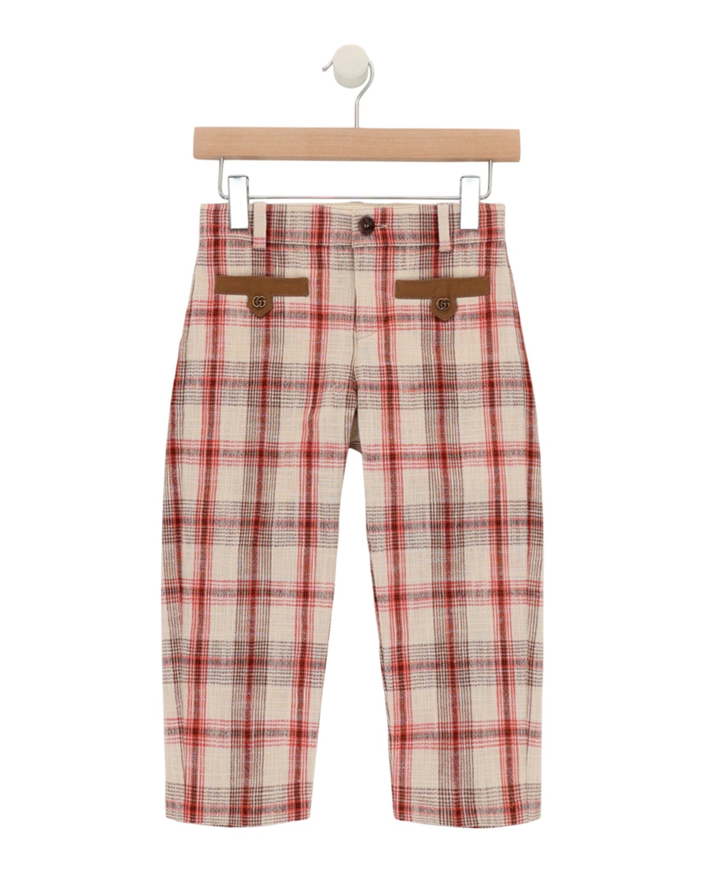 Gucci Unisex-Child Plaid GG Pants