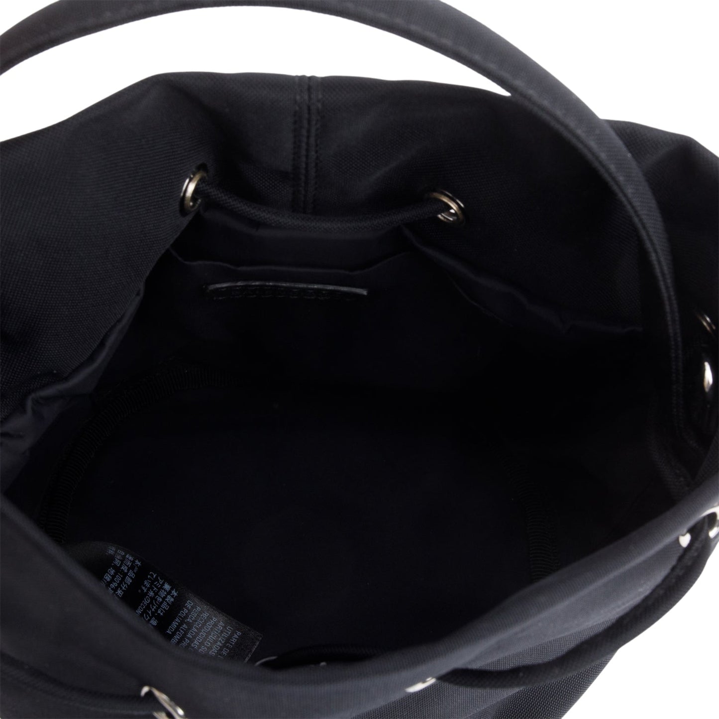Balenciaga Black Nylon Wheel XS Drawstring Bucket Bag