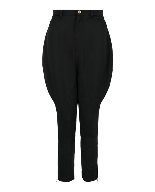 Gucci Womens Satin Stirrup Pants