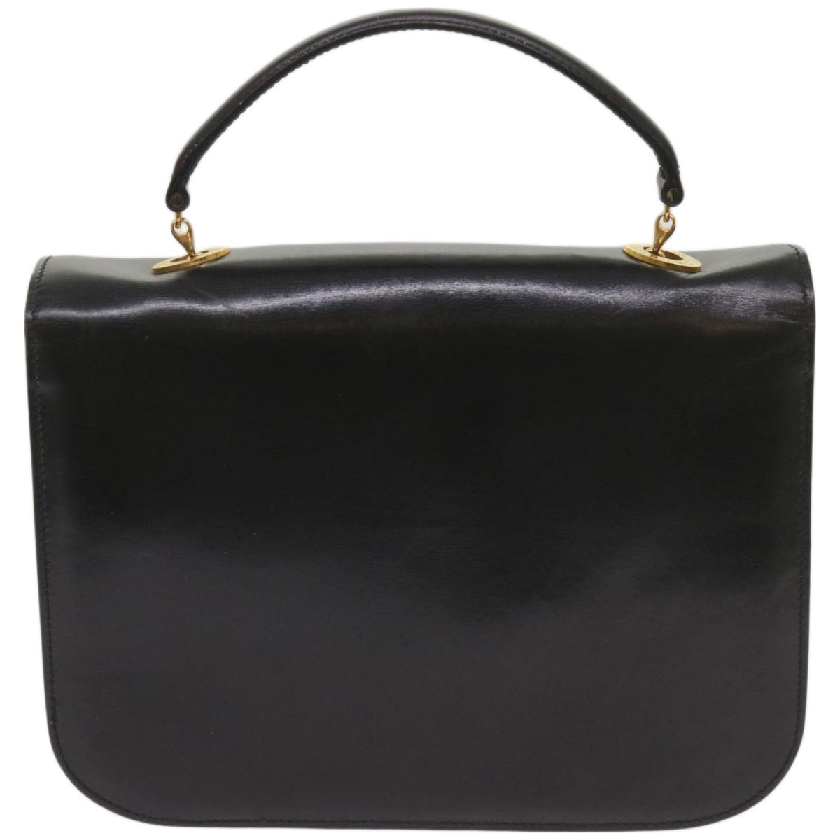Luxury CELINE Shoulder Bag Leather Black  67274