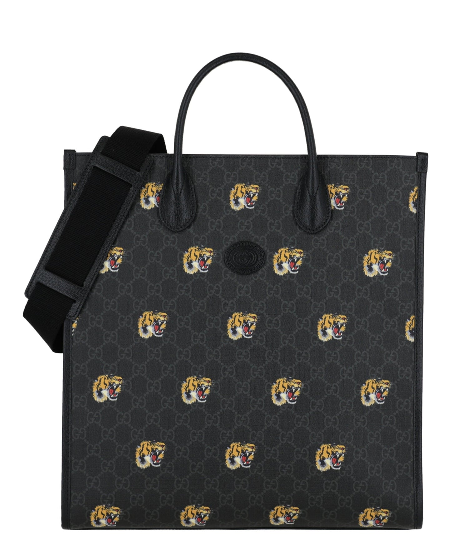 Gucci Mens GG Tiger Shoulder Bag