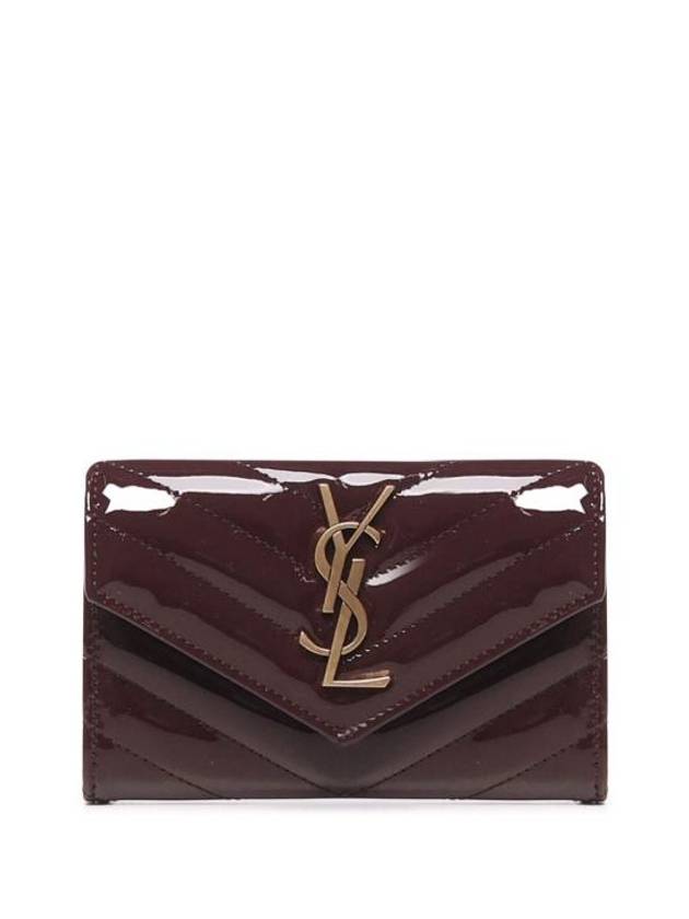 Luxury Saint Laurent Trending 2025 Cassandra Matelasse Half Wallet Red
