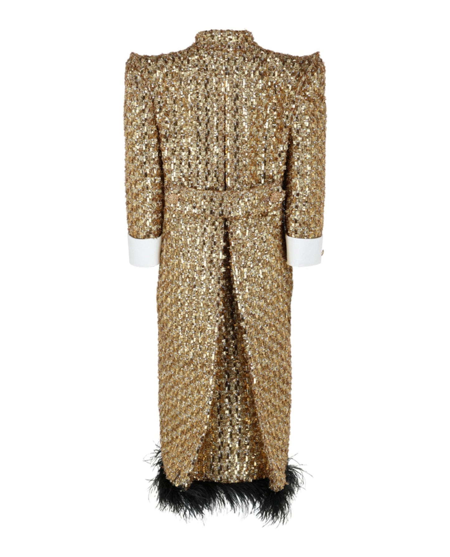 Gucci Womens Ostrich Feather Coat