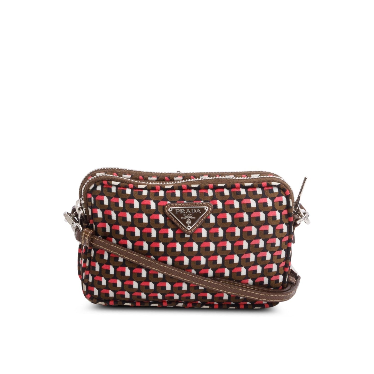 Prada Multicolor Otta Print Tessuto Nylon Convertible Crossbody Bag