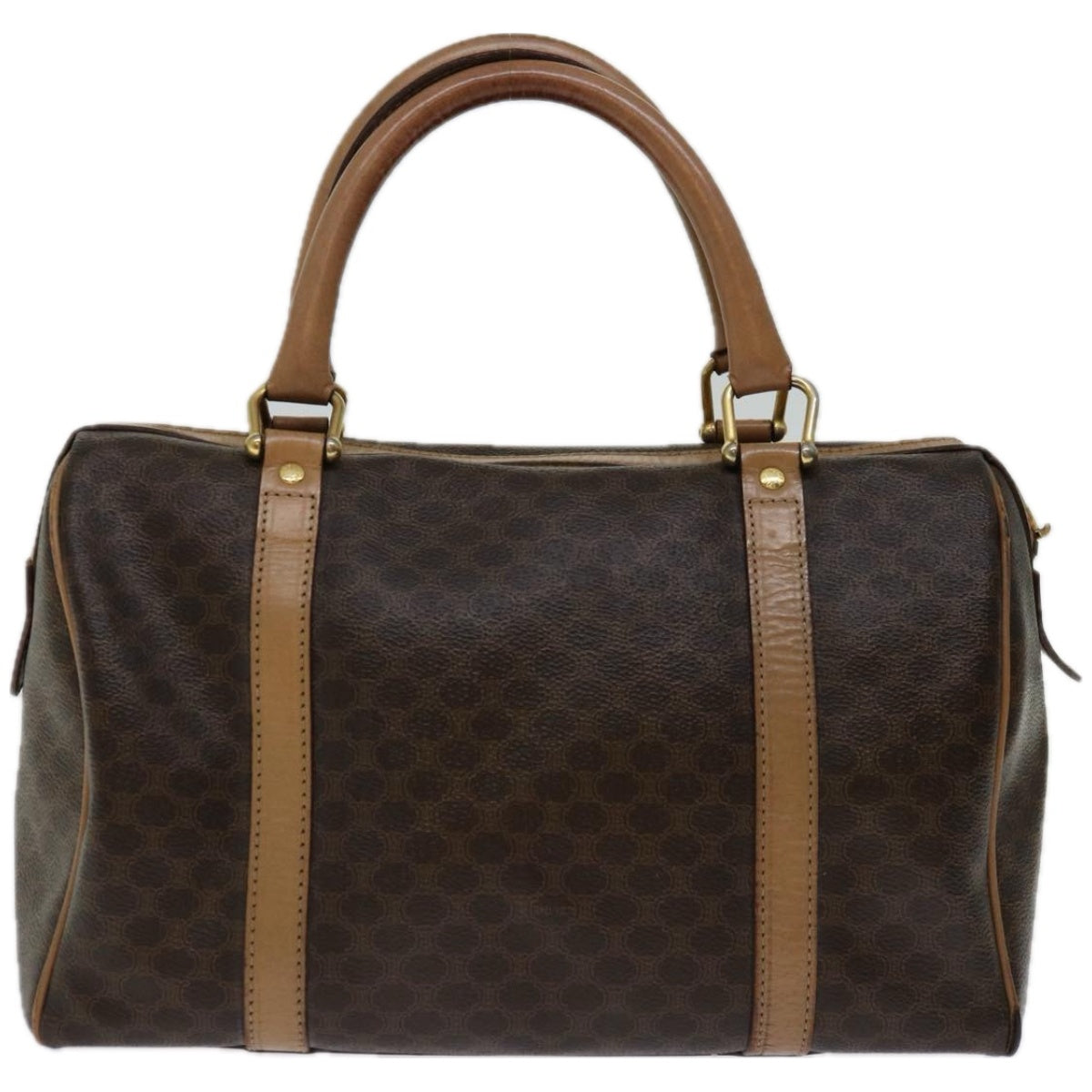 Luxury CELINE Macadam Canvas Hand Bag PVC Brown  67609