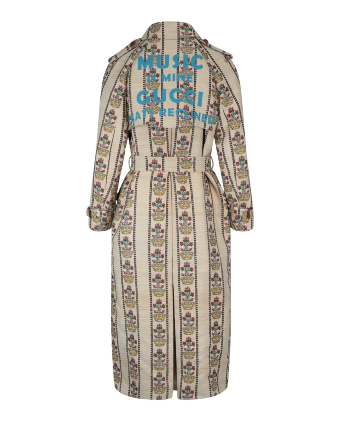 Gucci Womens 100 Flower and Crown Coat