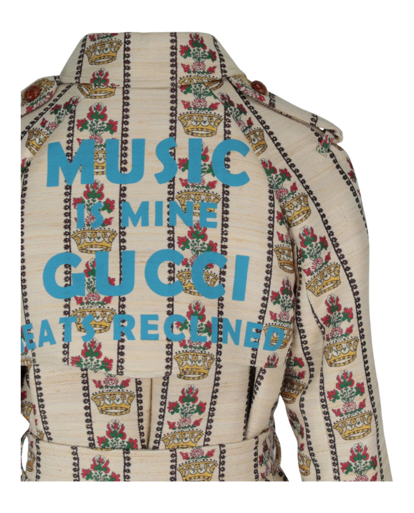 Gucci Womens 100 Flower and Crown Coat