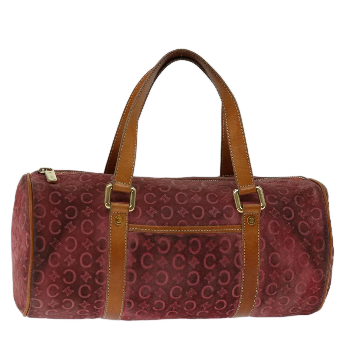 Luxury CELINE C Macadam Canvas Hand Bag Pink  67680