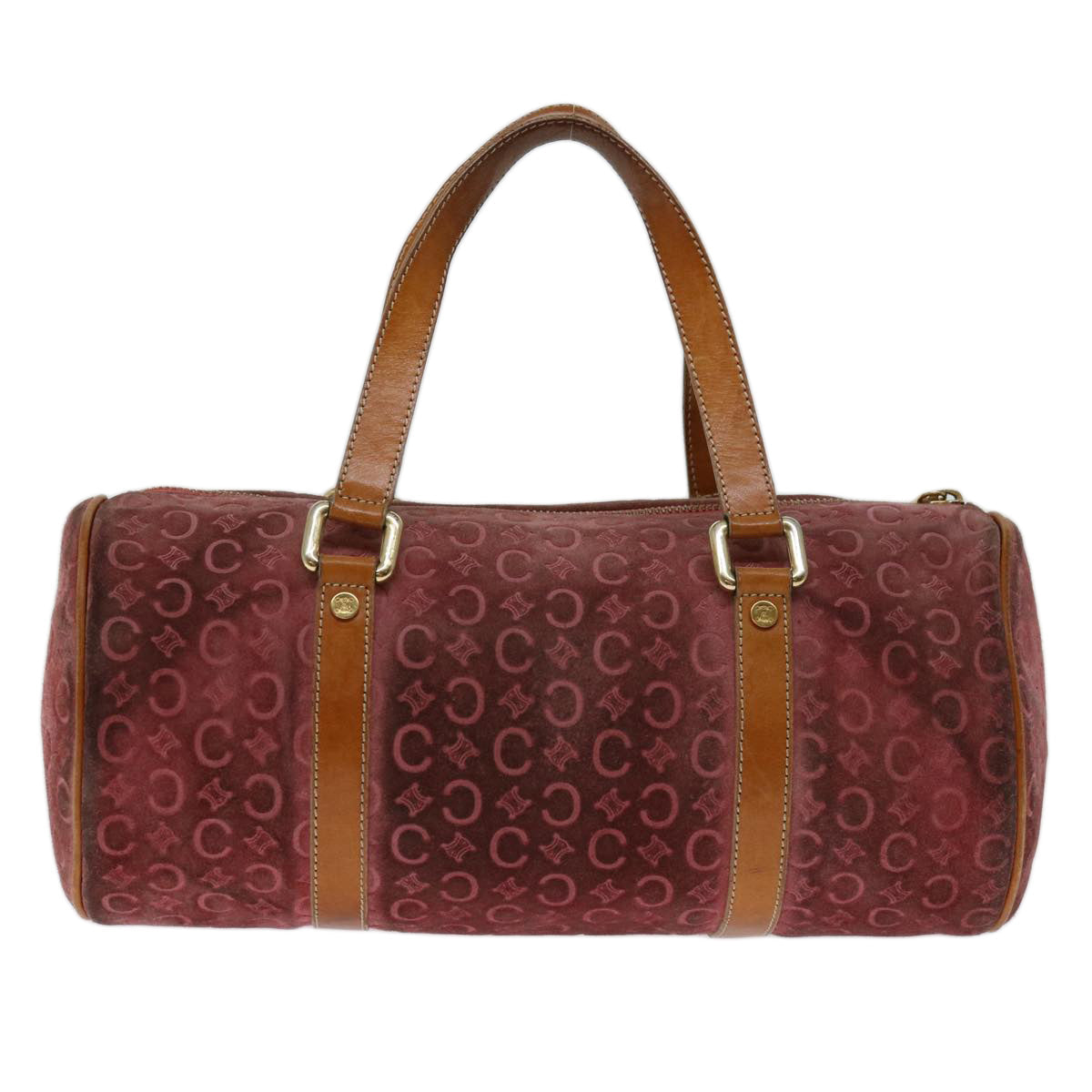 Luxury CELINE C Macadam Canvas Hand Bag Pink  67680