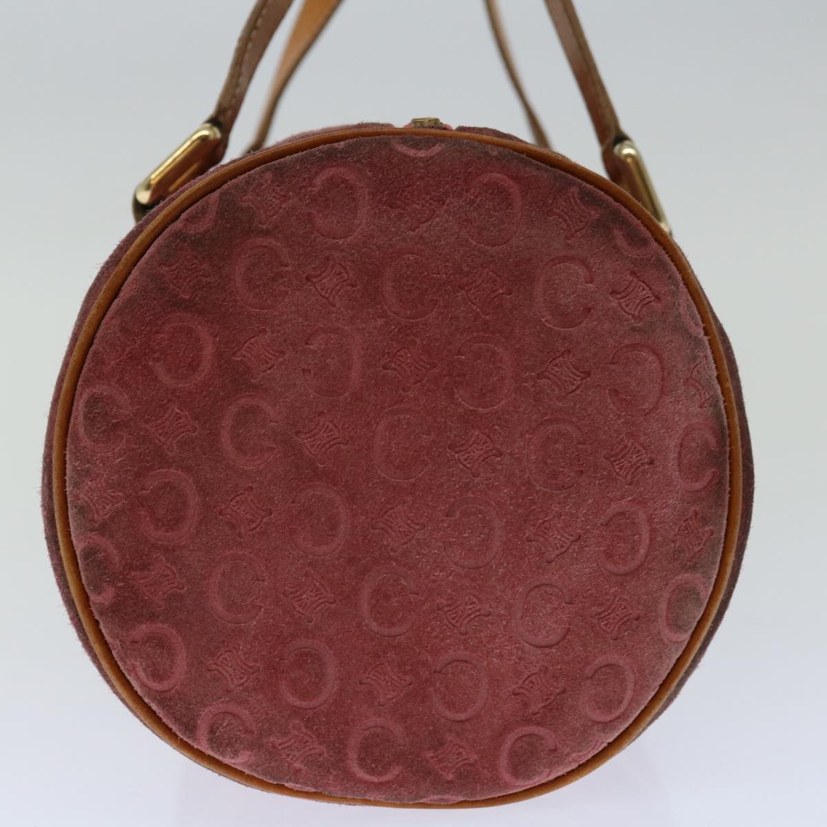 Luxury CELINE C Macadam Canvas Hand Bag Pink  67680