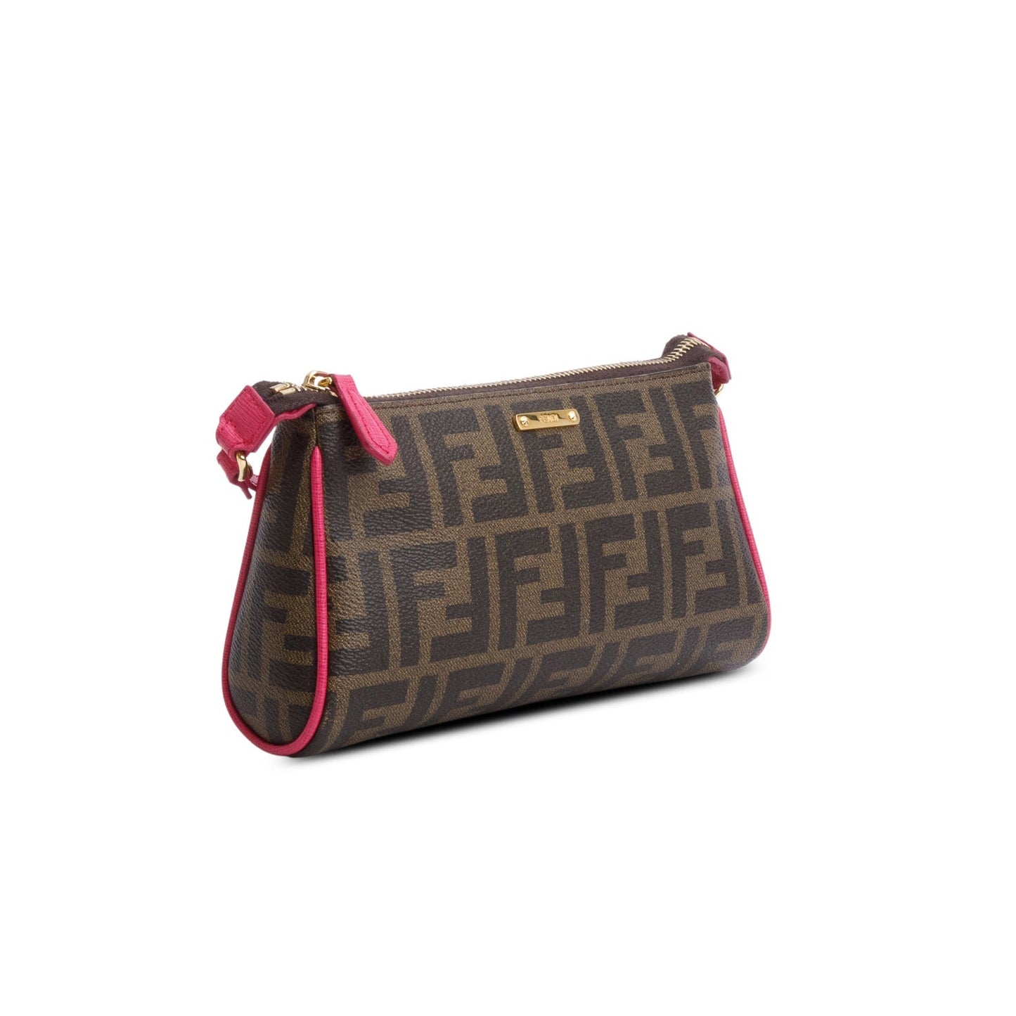 Fendi Zucca FF Canvas Crossbody Pochette