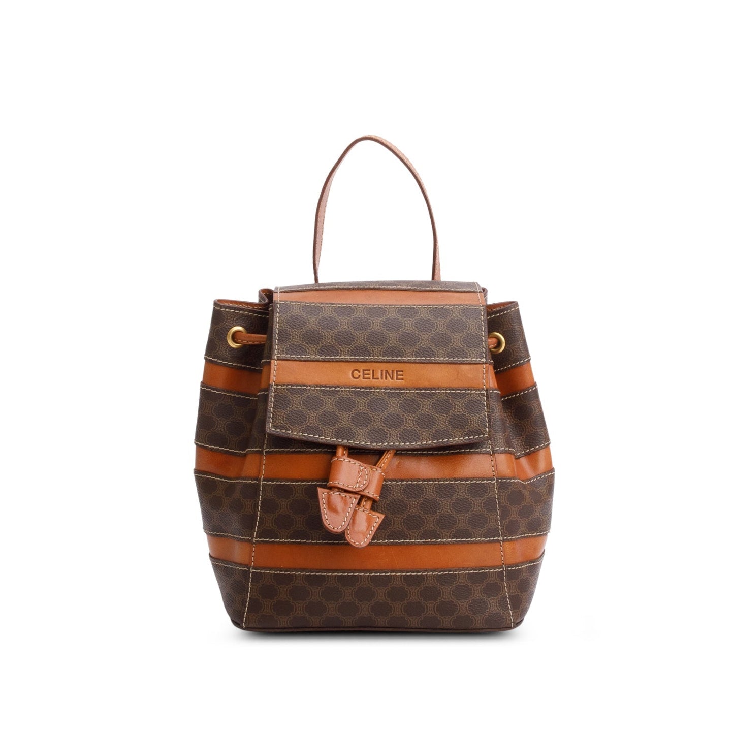 Celine Brown Monogram Macadam Backpack