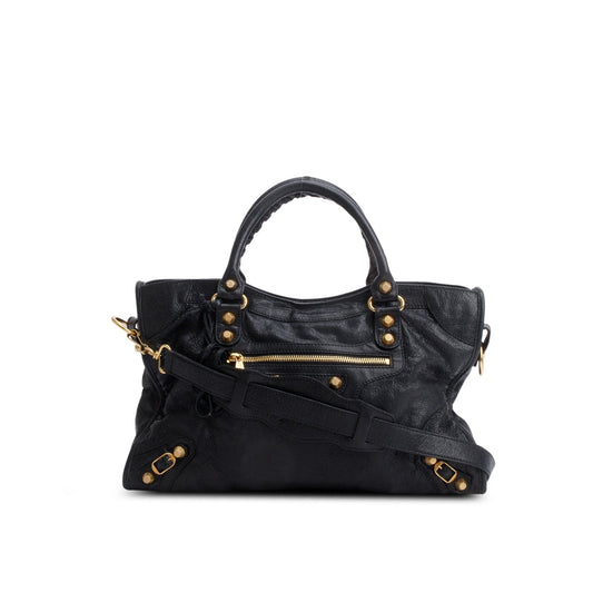 Balenciaga Black Agneau Leather Le City Medium Bag