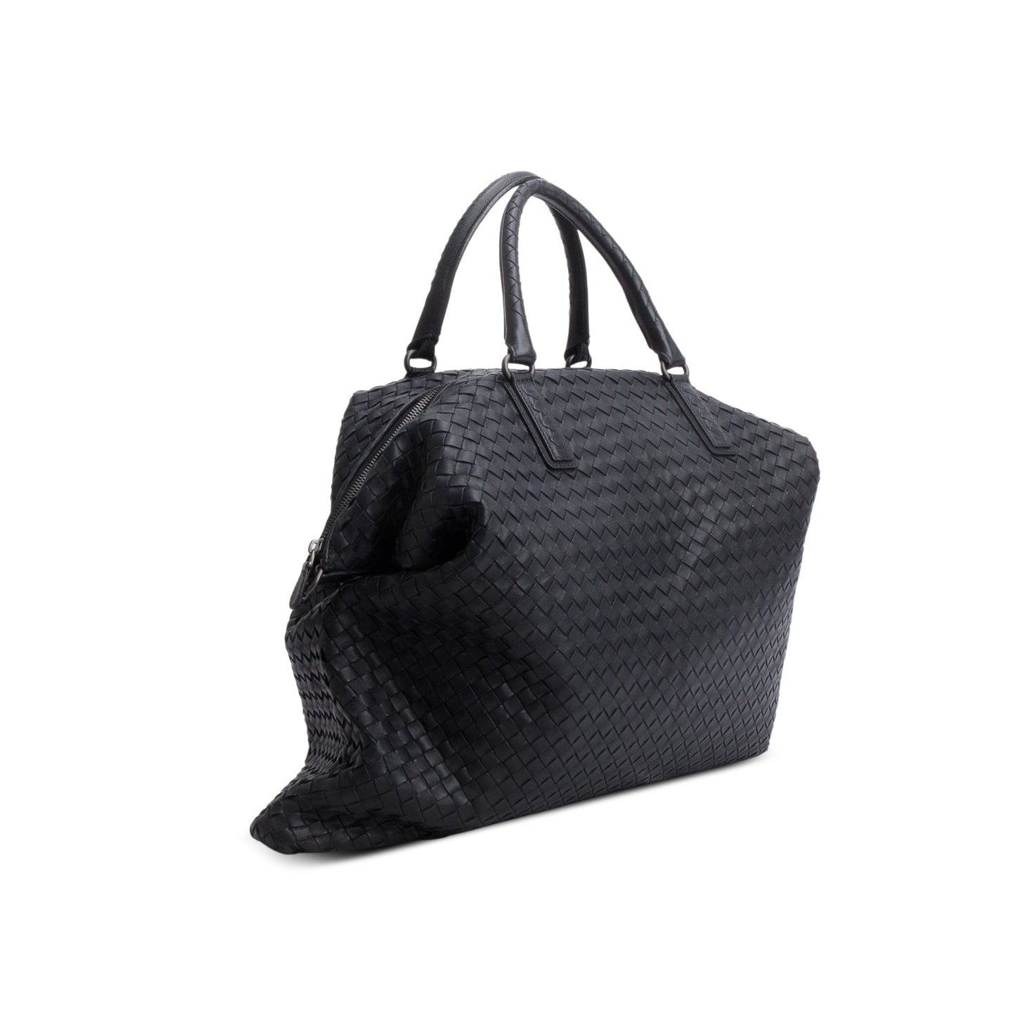 Bottega Veneta Black Nappa Intrecciato Maxi Convertible Tote